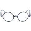 Runde Retro - Lesebrille / Lesehilfe LENNON in verschiedenen Stärken und Farben Blau-Grau + 1,00 dpt