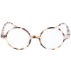 Runde Retro - Lesebrille / Lesehilfe LENNON in verschiedenen Stärken und Farben Havanna-Transparent + 2,50 dpt