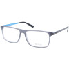 HDESIGN HD 1605 111 Grau - Blau Vollrandfassung mit Federscharnier