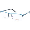 Moderne Herren Titan - Brillenfassung Cubista 8643 T01 in Blau - Halbrand