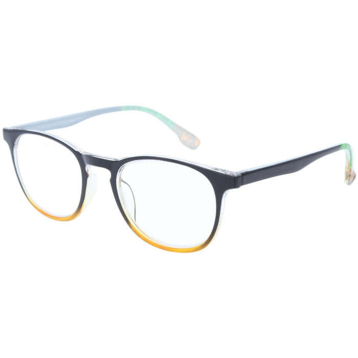Sommerliche Kunststoff-Fertiglesebrille MIAMI mit schickem Farbverlauf in Orange + 2,00 dpt