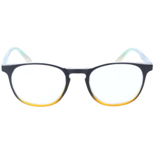 Sommerliche Kunststoff-Fertiglesebrille MIAMI mit schickem Farbverlauf in Orange + 2,00 dpt