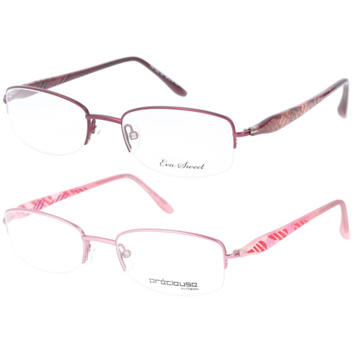 Elegante Nylor-Lesebrille PAF1203 aus Metall mit Kunststoffbügeln und individueller Stärke