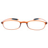 Dezente Kunststofflesehilfe /-brille Bert im klassischen Design in braun +3,00 dpt
