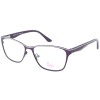 Schicke Metall-Fernbrille BAA1514 911 in Violett mit hochwertigem Federscharnier und individueller Stärke