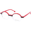 Auffällige Kunststoff - Brillenfassung von XavierGarcia FABIO C-1 in Streifen - Rot