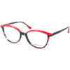 Auffällige Kunststoff - Brillenfassung von XavierGarcia SATO C-1 in Rot - Schwarz - Grün