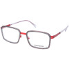 Stylische Kunststoff - Brillenfassung von XavierGarcia TOM C-1 in Schwarz - Gepunktet / Rot