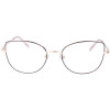 Elegante Metall - Fernbrille LENI in Roségold mit Farbakzenten in indiv. Stärke