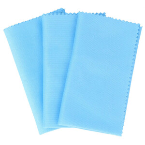 Klassisches 3er Pack Microfaser - Brillenputztuch in der...