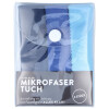 Ultra Klar 3 in 1 Mikrofasertücher Mix in einem schönen Blau - Farben - Mix