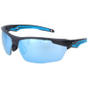 Sportlich aussehende Bollé Safety TRYON - TRYOFLASH Schutzbrille mit blau verspiegelte Gläser