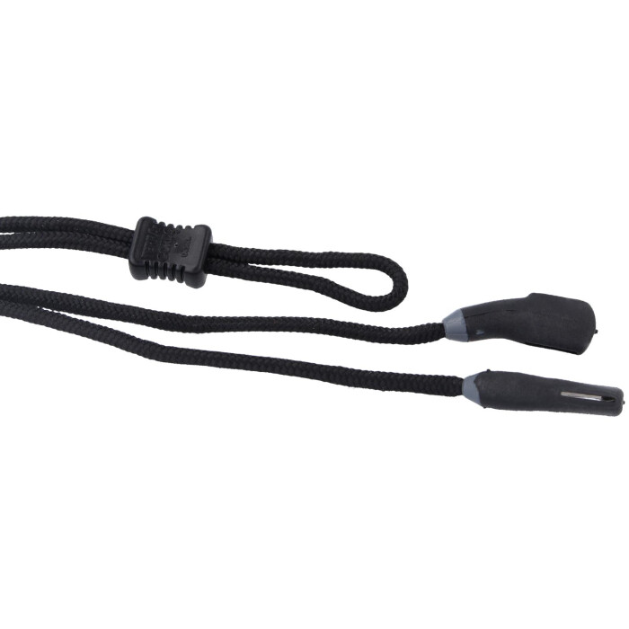 Robustes CROAKIES Brillenband / Brillenkordel / Sportband mit XL Tite-End MAX in Schwarz