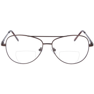 Metall - Pilotenbrille / Bifokalbrille / Zweistärkenbrille BIG PILOT im zeitlosen Design, mit Federscharnier und individueller Sehstärke