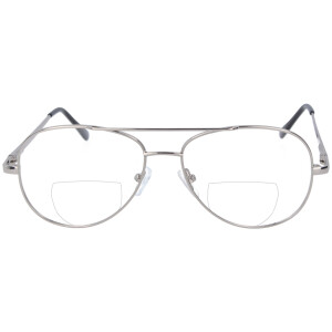 Klassische Zweistärkenbrille / Bifokalbrille PILOT MK2 in bekannter Piloten - Form, mit Doppelsteg, Federscharnier und individueller Stärke