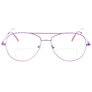 Klassische Zweistärkenbrille / Bifokalbrille PILOT MK2 in bekannter Piloten - Form, mit Doppelsteg, Federscharnier und individueller Stärke