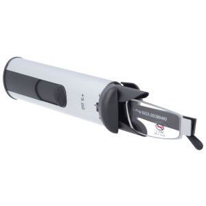 Schmale, leichte Lesebrille I-MAG mit hochwertigem Metall-Etui Silber +1,00 dpt