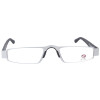 Schmale, leichte Lesebrille I-MAG mit hochwertigem Metall-Etui Silber +2,00 dpt