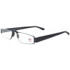Schmale, leichte Lesebrille I-MAG mit hochwertigem Metall-Etui Schwarz +2,50 dpt