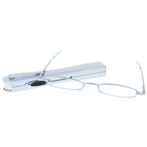 Lesebrille I-MAG MINI mit Metall-Etui Silber +2,00 dpt