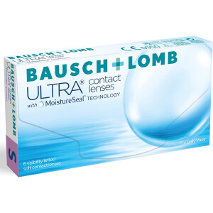 Bausch und Lomb Ultra, sphärische Monatslinsen, weiche Kontaktlinsen, 6 Stück BC 8.5 mm / DIA 14.2 -2.00