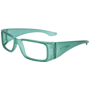 Universale Schutzbrille aus Kunststoff mit individueller Stärke in Waldgrün