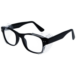 Große schwarze Schutzbrille 973601 aus Kunststoff...