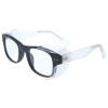 Kleine graue Schutzbrille 973615 aus Kunststoff mit individueller Stärke