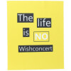 Hochwertiges Mikrofasertuch mit witzigen "Denglisch" Spruch - The Life is no Wishconcert