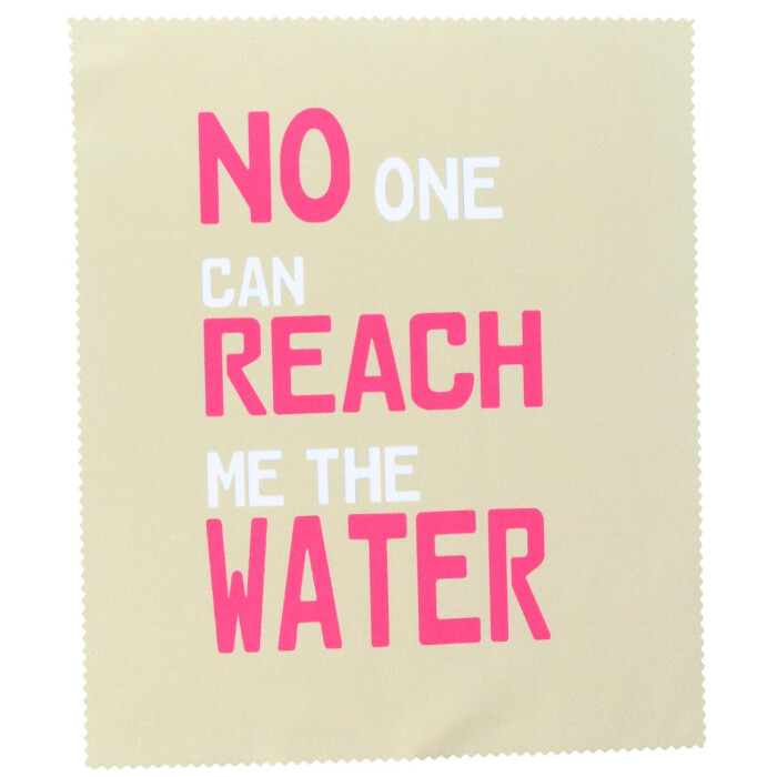 Hochwertiges Mikrofasertuch mit witzigen "Denglisch" Spruch - No one can reach me the Water