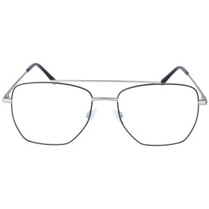Stilvolle Metall - Fernbrille JEFF mit Doppelsteg, moderner eckiger Form und individueller Sehstärke