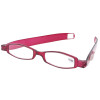 Praktische Lesebrille PLASTIC PODREADER zum Falten mit Clip Bordeaux + 1,50 dpt