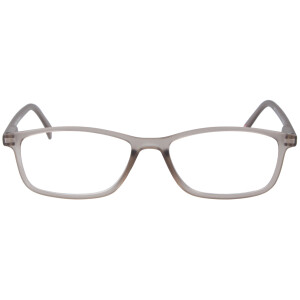 Super flache Lesebrille MR51 aus hochwertigem Kunststoff mit Federscharnier und Etui in Beige + 2,50 dpt