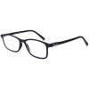 Super flache Lesebrille MR51 aus hochwertigem Kunststoff mit Federscharnier und Etui in Schwarz + 1,50 dpt