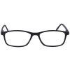 Super flache Lesebrille MR51 aus hochwertigem Kunststoff mit Federscharnier und Etui in Schwarz + 1,50 dpt