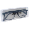 Super flache Lesebrille MR51 aus hochwertigem Kunststoff mit Federscharnier und Etui in Schwarz + 1,50 dpt