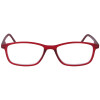 Super flache Lesebrille MR51 aus hochwertigem Kunststoff mit Federscharnier und Etui in Rot + 2,50 dpt