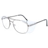 Kleine Schutzbrille 961500 im modernen Flieger-Design aus Metall mit individueller Stärke