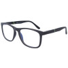 Klassische ZWO Kunststoff - Brillenfassung mit Blaulichtfilter im zeitlosen Schwarz