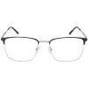 Schicke Fernbrille TIMO aus schwarz-goldenem Metall mit individueller Sehstärke