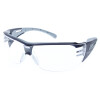 Sportliche Schutzbrille INFIELD aus hochwertigen Kunststoff in Blau / Grau