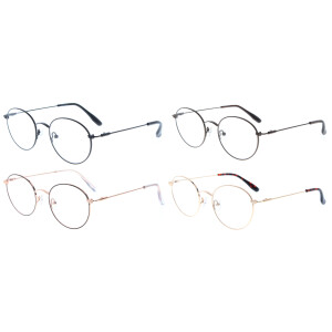 Runde Fernbrille MOMO aus feinem Metall mit individueller...