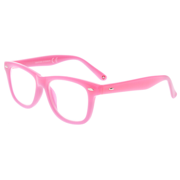 Schicke Blaulichtfilter-Brille für Kinder KBLF1 aus Kunststoff ohne Stärke in Pink