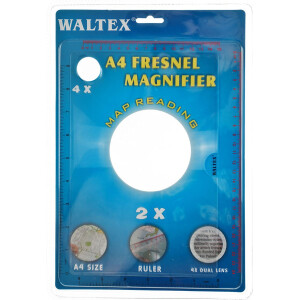 Praktische Fresnel-Lupe für eine ganze A-4 Seite mit...