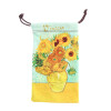 Weicher Microfaser -  Beutel für Brillen Vincent van Gogh " Sonnenblumen"