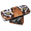 Hartschalen-Etui NAIROBI mit passendem Microfasertuch - Braun/Schwarz Tiger