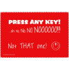 Microfasertuch / Laptoptuch von Rannenberg & Friends "Press Any Key"