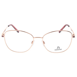 Rodenstock Damen-Brillenfassung mit Federscharnier R2660 C aus Edelstahl in Rosa-Roségold