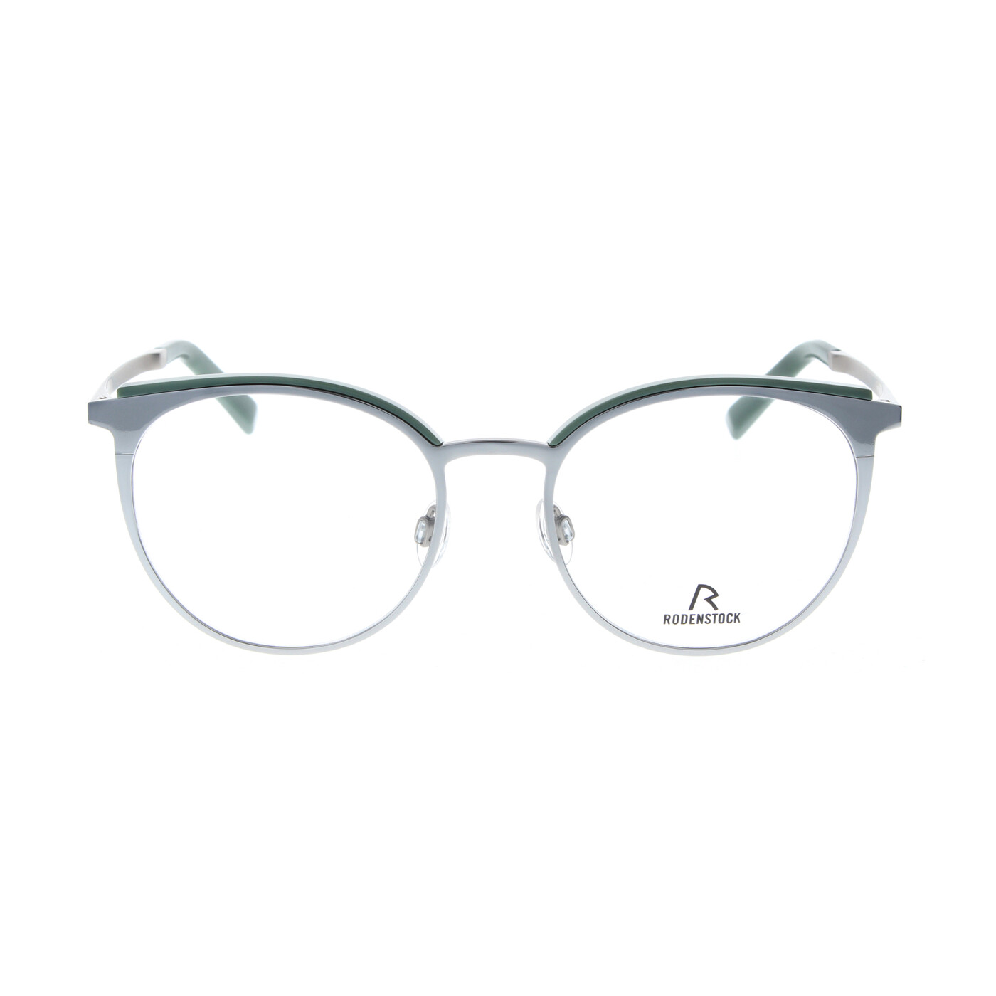 Rodenstock Damen-Brillenfassung R7124 C aus Titan in Grün-Silber
