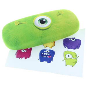Niedliches Kinder - Hartschalenetui Monster AG Grün...